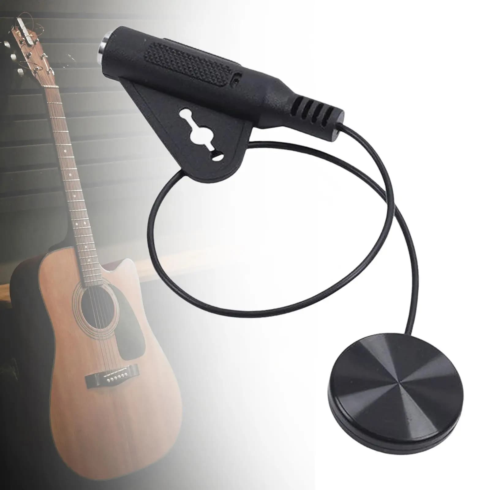 Pickup per chitarra acustica MP20 Pickup a contatto piezoelettrico Materiale plastico per amplificatore per ukulele Attacco per buca