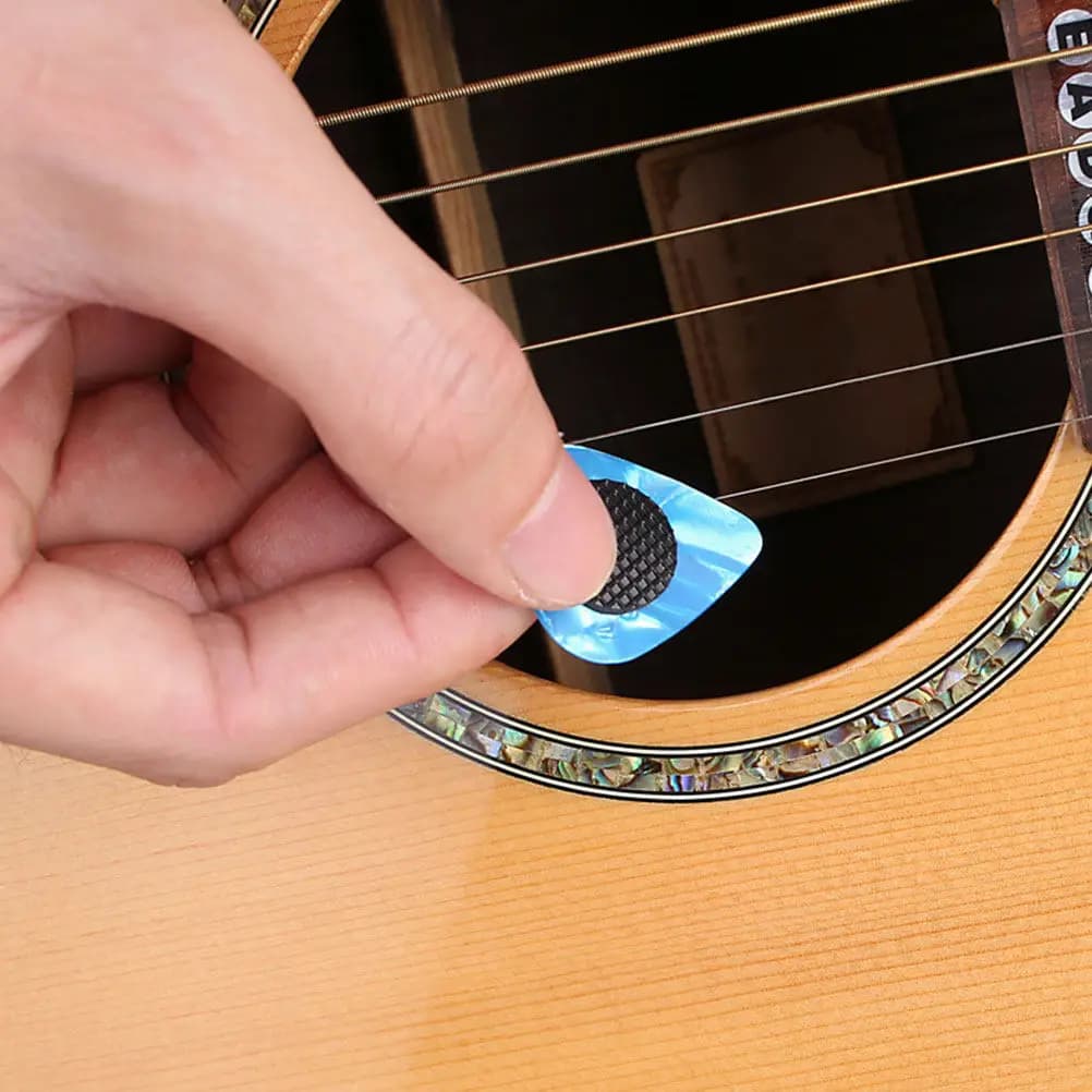 Impugnatura per plettro da chitarra, Cuscinetto in gomma per plettro, Accessorio per plettro da chitarra, Forniture per chitarra, Impugnatura pratica per plettro da chitarra