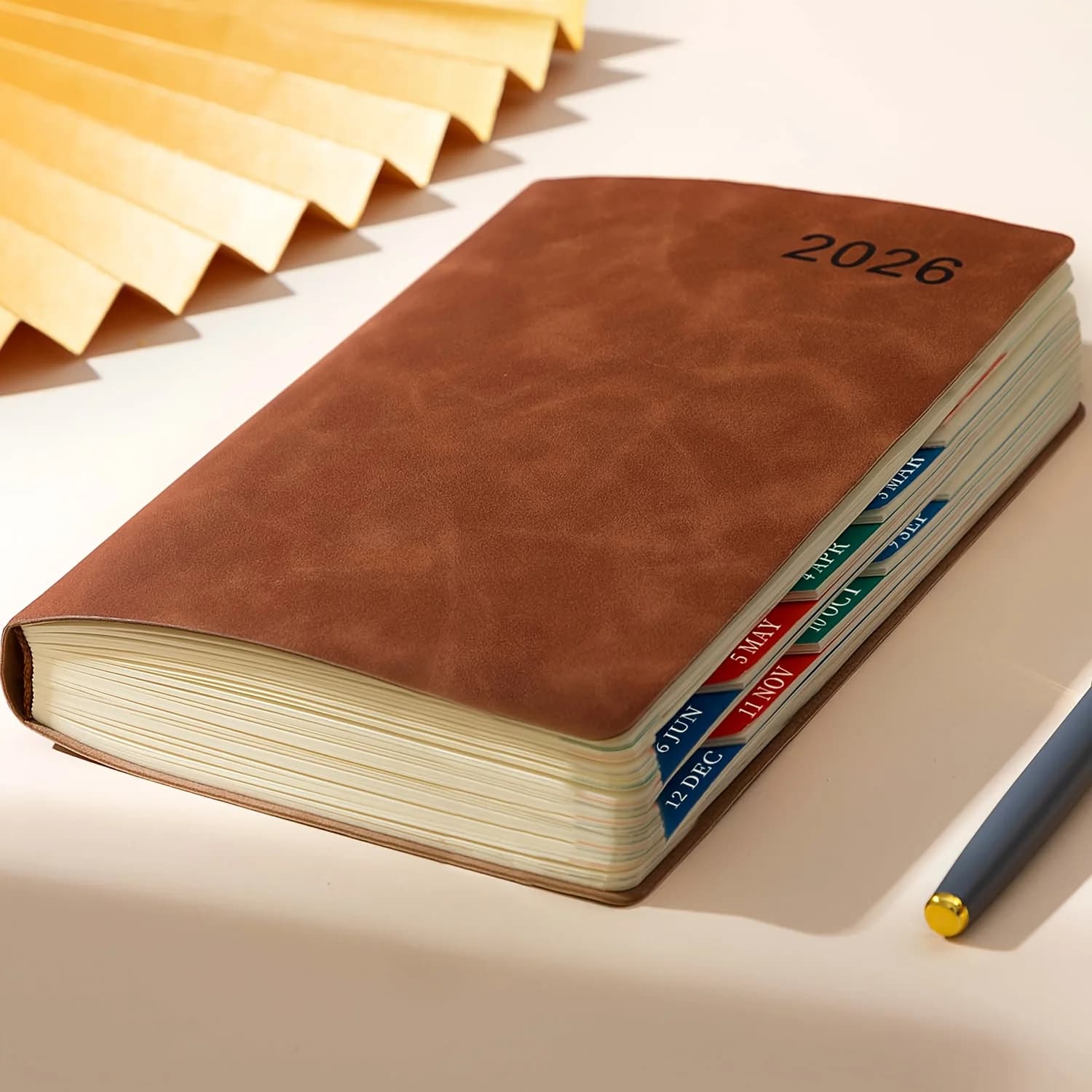 2026 Notebook inglese Diario 2026 Calendario 365 giorni Una pagina Un giorno Autodisciplina Orologio Agenda Planner Accessori per ufficio