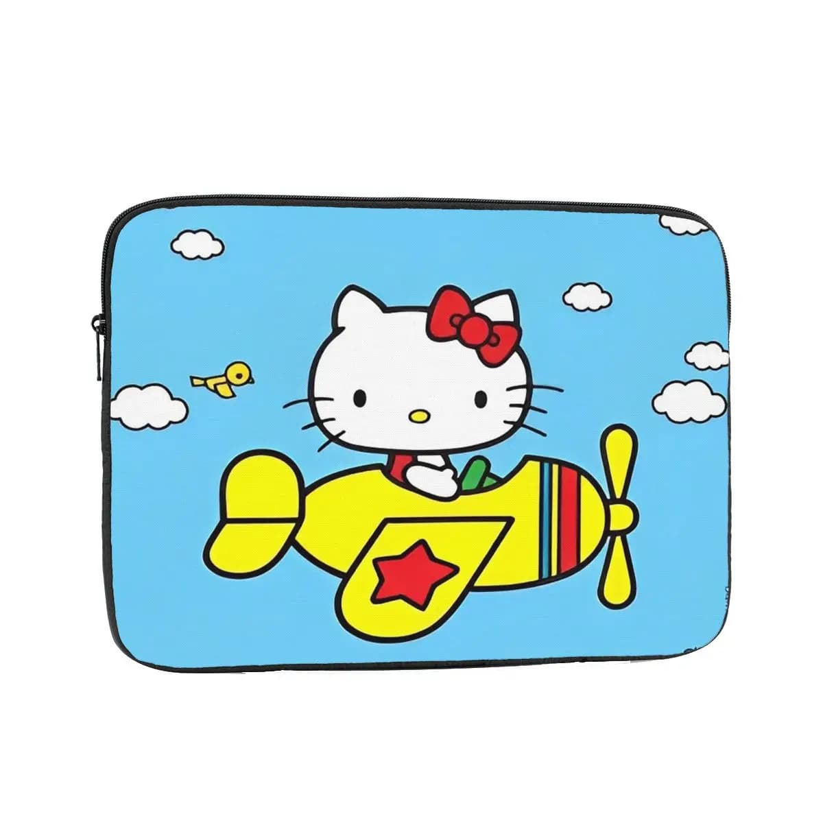 Borsa per Laptop con Cerniera Hello Kitty, Custodia per Tablet 12 13 15 17 Pollici, Borsa Antiurto