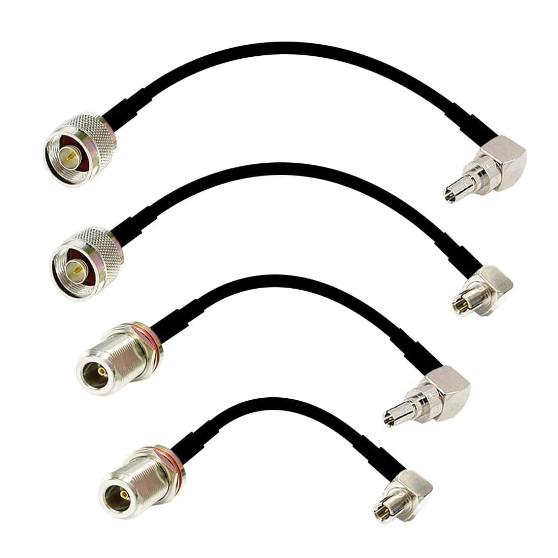Nuovo Cavo Jumper RG174 con Connettore N Maschio/Femmina a CRC9/TS9 ad Angolo Retto, 10/15/20/30/50/100cm per Modem USB 3G