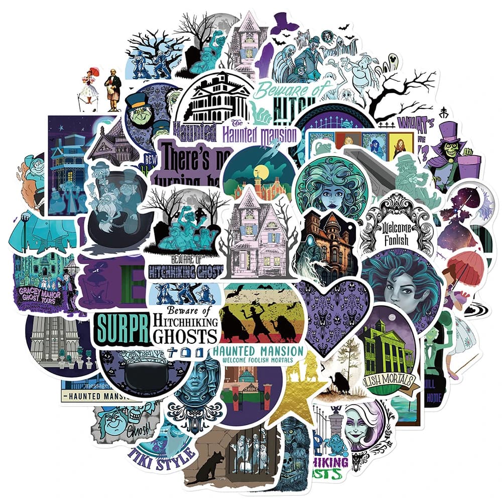 10/30/50pcs Horror Movie The Haunted Mansion Stickers Cartoon Graffiti Sticker DIY Laptop Phone Scrapbook Cool Waterproof Decals