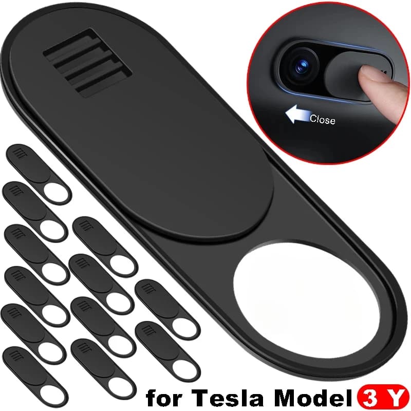 Ultra Thin Slide Webcam Cover for iPad Tablet Laptop Slide Sticker Privacy Protector for Tesla Model 3 Y Interior Cabin Camera