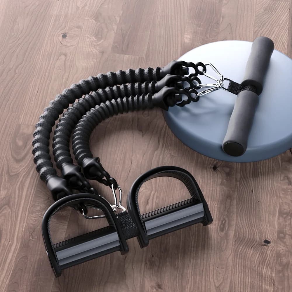 Corda di tensione per pedale da uomo Rafforzamento addominale Fascia elastica Corda di tensione Espandi Attrezzature per il fitness per esercizi di forza toracica