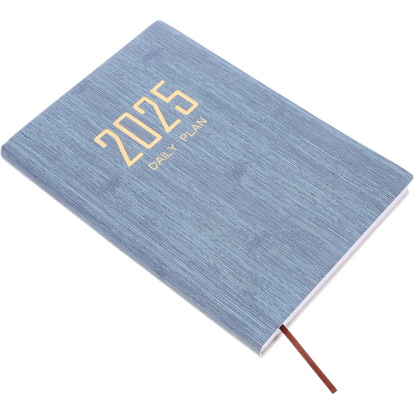 A5 2025 Daily Planner Notebook Multi-Function Writing Schedule Book Flat Lay Pages Portable Small Planner for School Office Home