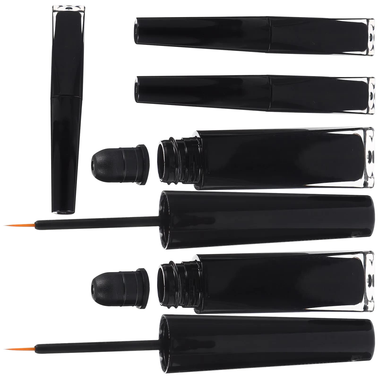 5 tubi di liquido per la crescita delle ciglia, tubi di eyeliner vuoti ricaricabili, contenitori portatili per il trucco, piccole bottiglie di mascara, formato da viaggio