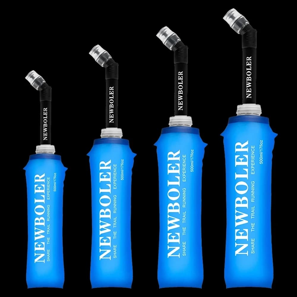 250ml 500ml Soft Water Bottle Foldable Foldable TPU Soft Bottle for Running Hydrating Ack Waist Bag SD09 SD10