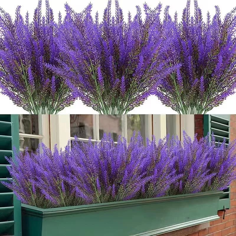 New Provence Lavender Plastic Artificial Flowers False Plants Wedding Home Outdoor Garden Decoration Table Decoration F2117-fro