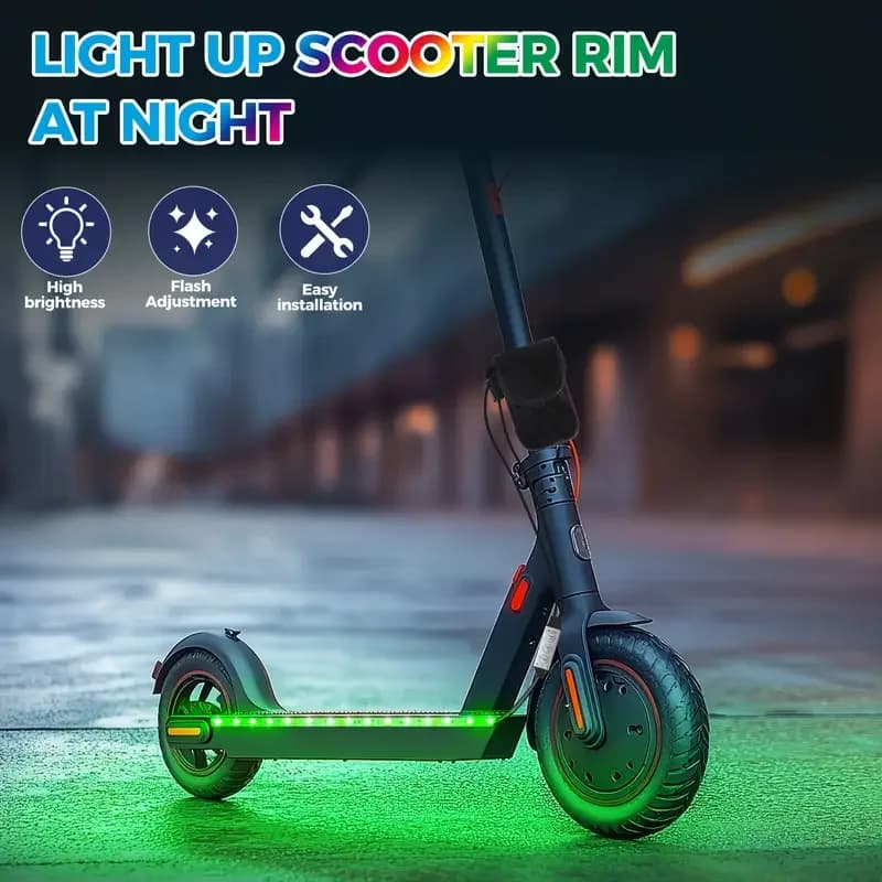Striscia LED per scooter Bici Kit di illuminazione decorativa alimentata a batteria Batteria non inclusa Impermeabile Facile da installare