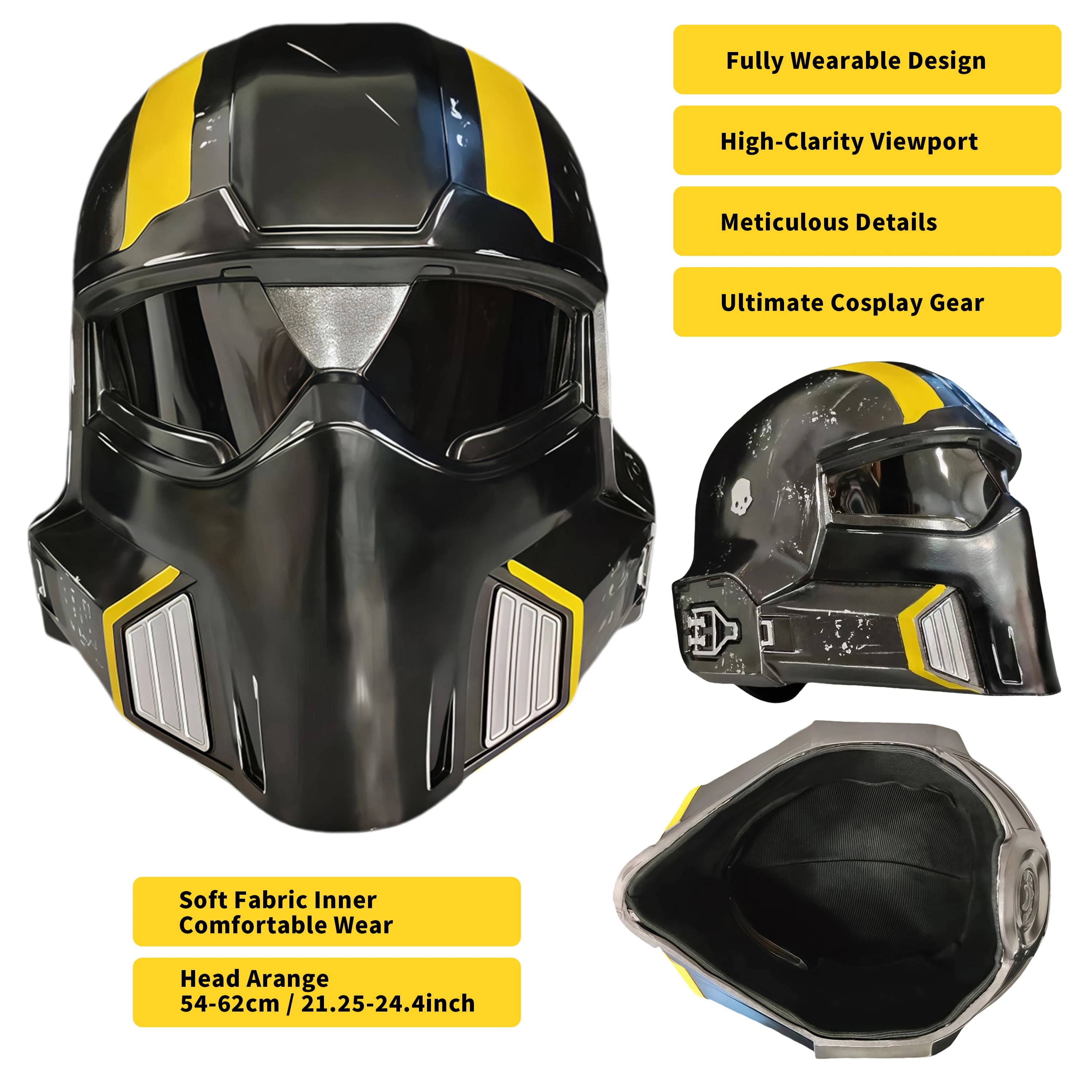 Maschera Cosplay Helldivers 2 B-01 Exosuit, Costume Integrale in PVC Stile Militare per Halloween
