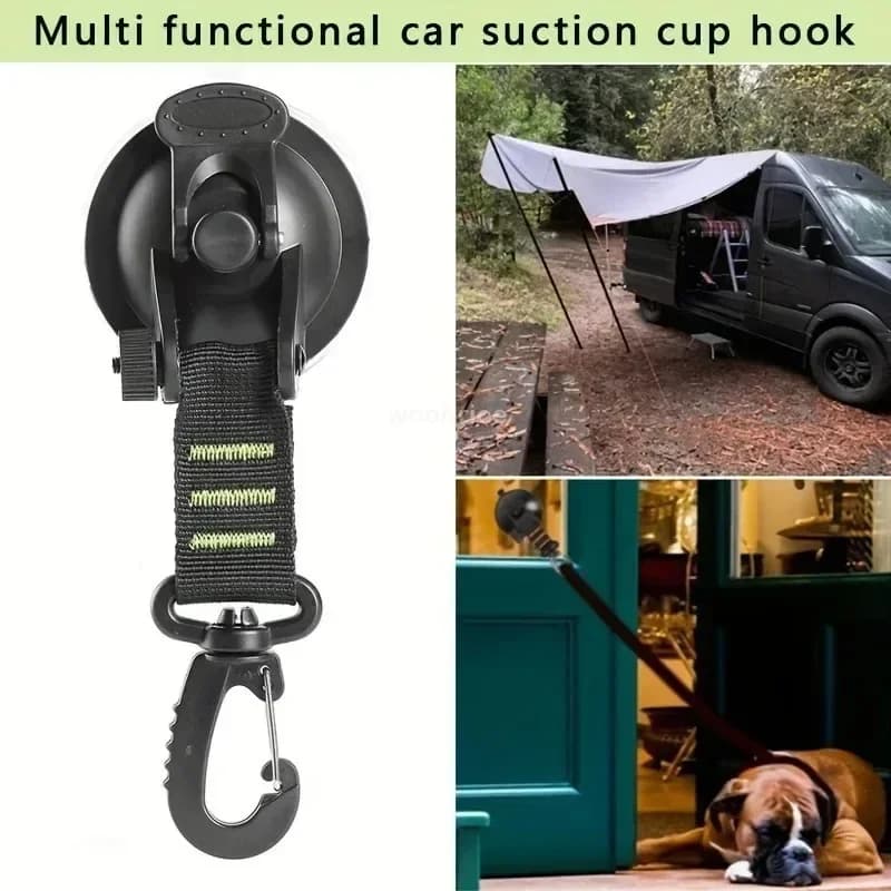 Car Tent Suction Cup Buckle Side Awning Anchors Outdoor Camping Tent Suckers Anchor Securing Hook for RV Van Camping Accessory