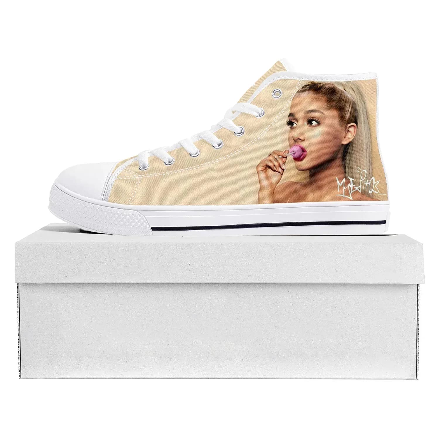 Ariana Grande Inspired Custom Sneakers Unique Pop Star Style Casual Shoes