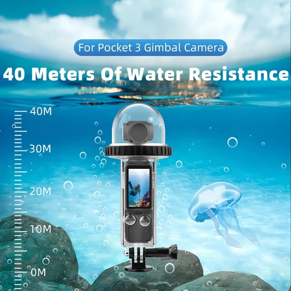 Custodia Protettiva Impermeabile 40M per Fotocamera DJI Osmo Pocket 3, Custodia Subacquea per Immersioni, Surf e Snorkeling, Accessori per Fotocamera