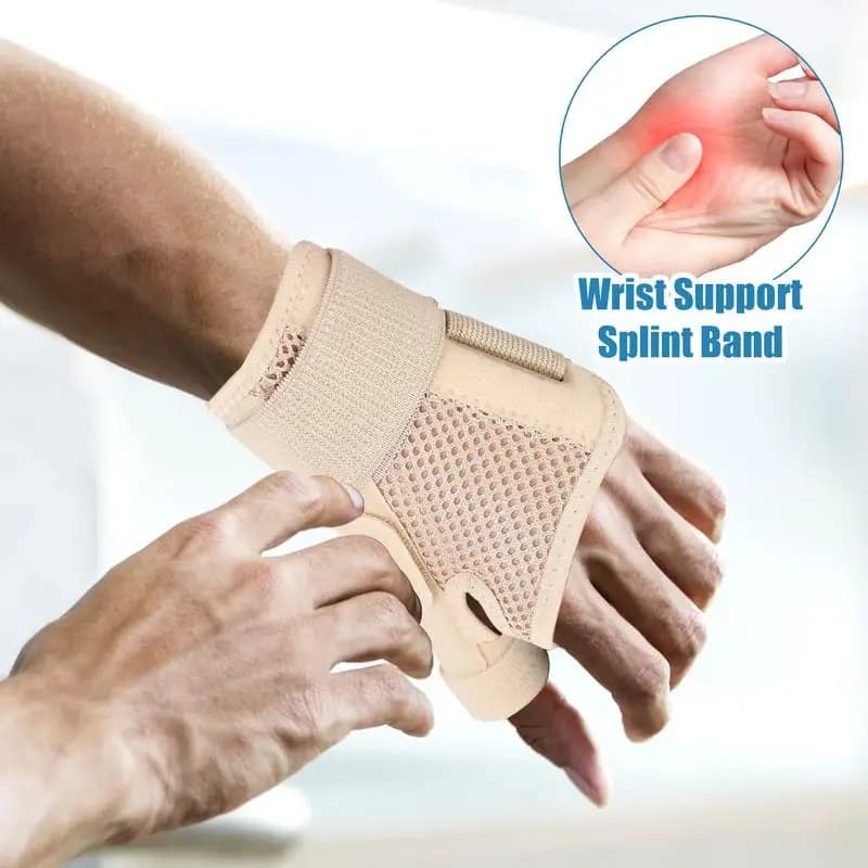 Bretelle da polso per sollevamento stecca carpale per fitness tutore da polso per pollice traspirante con supporto ergonomico per il peso del lavoro del computer