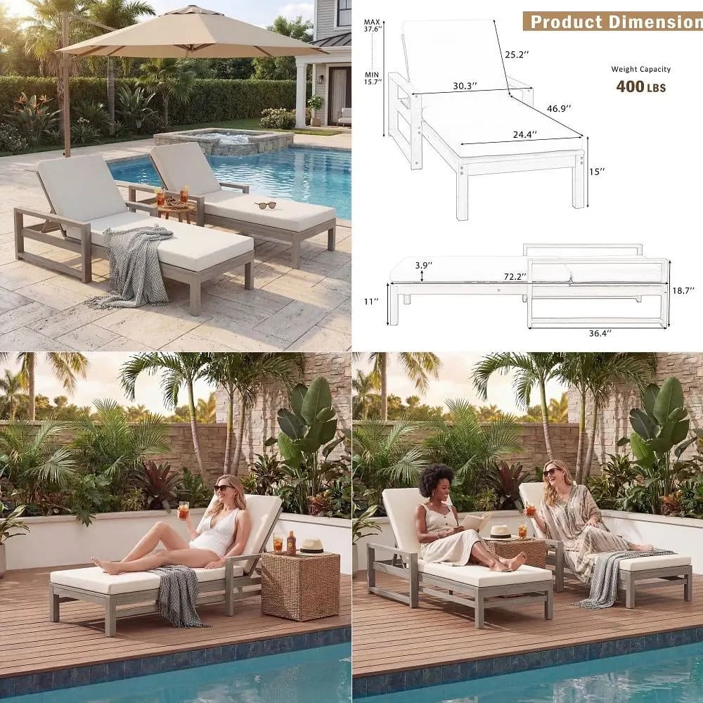 Outdoor Chair Cushions Set of 4, Waterproof Deep Seat Cushions for Patio Furniture with Removable Cover, Fade Resistant 4 Outdo