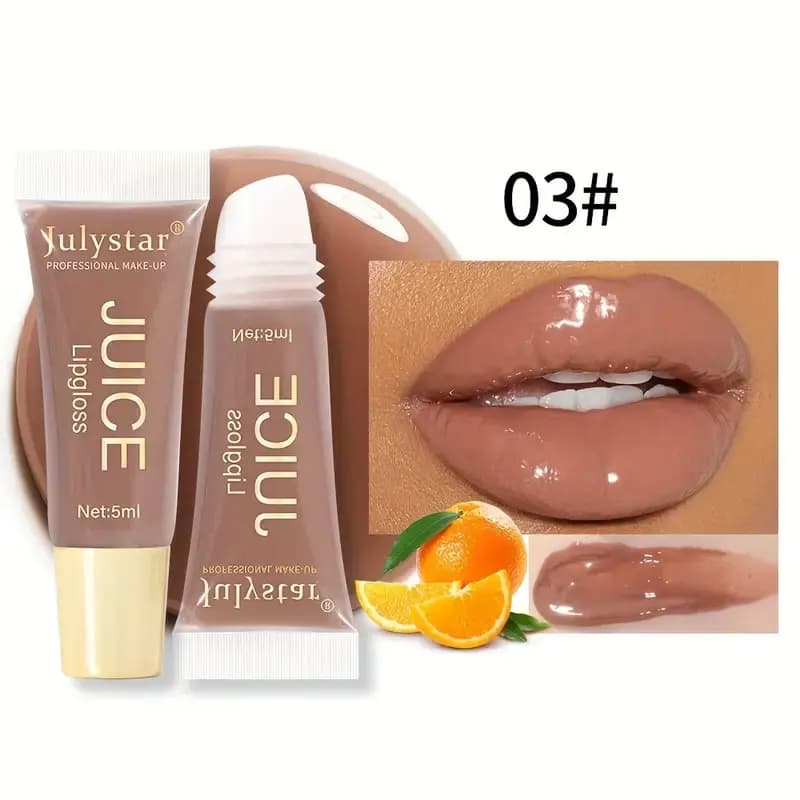 Aqueous Crystal Clear Jelly Lip Oil Lip Balms Hydrating and Leviating Lip Lines Jelly Pout Lucidalabbra Glass Lip Bouquet Fruit