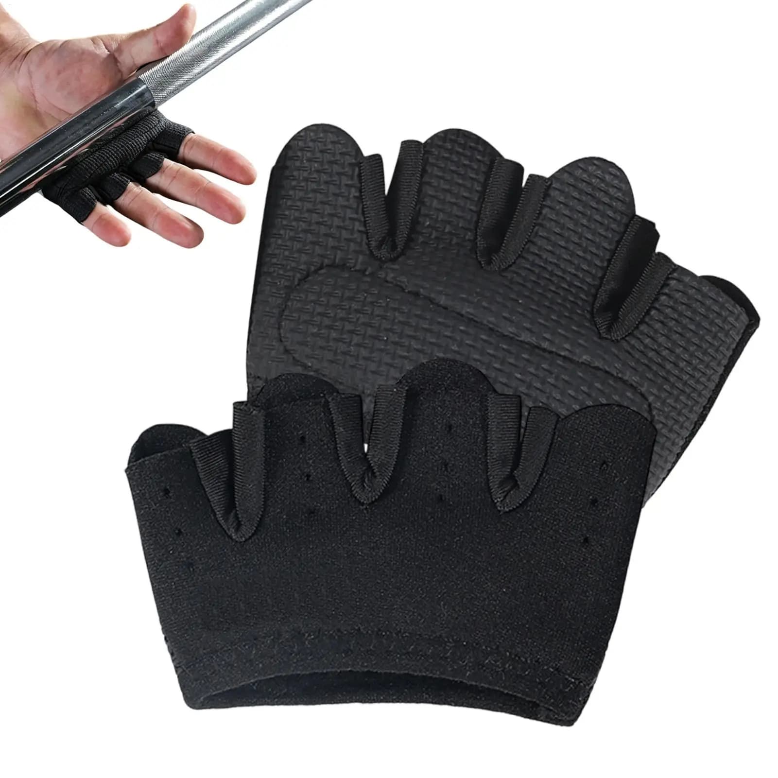 Weight Lifting Gloves for Men Women, Breathable Gym Workout Gloves with Wrist Wrap, Anti-Slip Padded Palms for Deadlifts