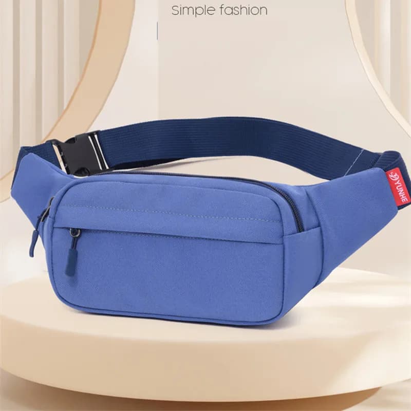 Marsupio da uomo unisex Borsa da viaggio Borsa da cintura per telefono grande casual Borsa da viaggio in tela da donna Fanny Banana Bag Hip 3 tasche