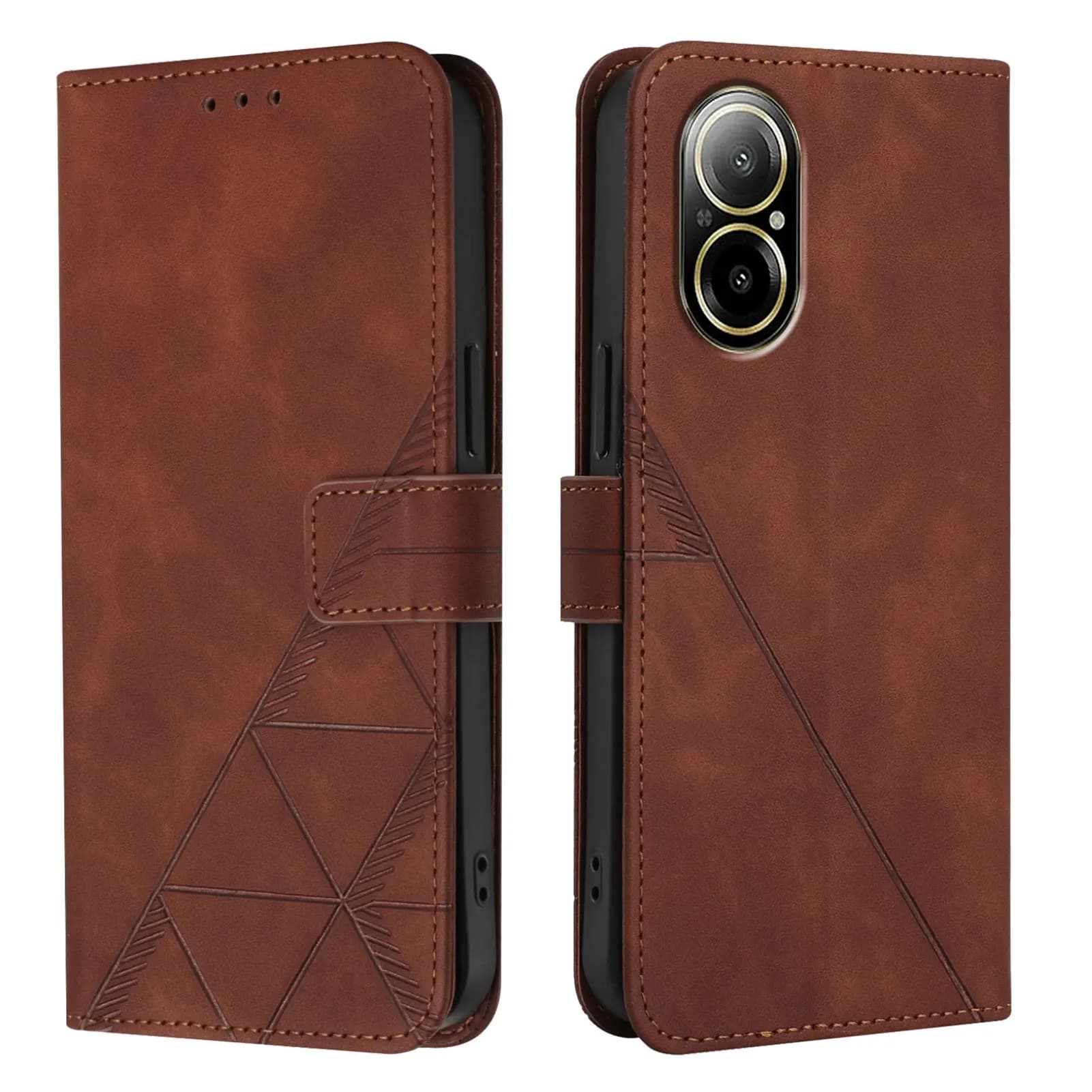 Custodia a Portafoglio in Pelle con Chiusura Magnetica e Supporto per Carte per OPPO Realme C75 C71 C67 C65 C63 C61 C55 C53 C51S C51
