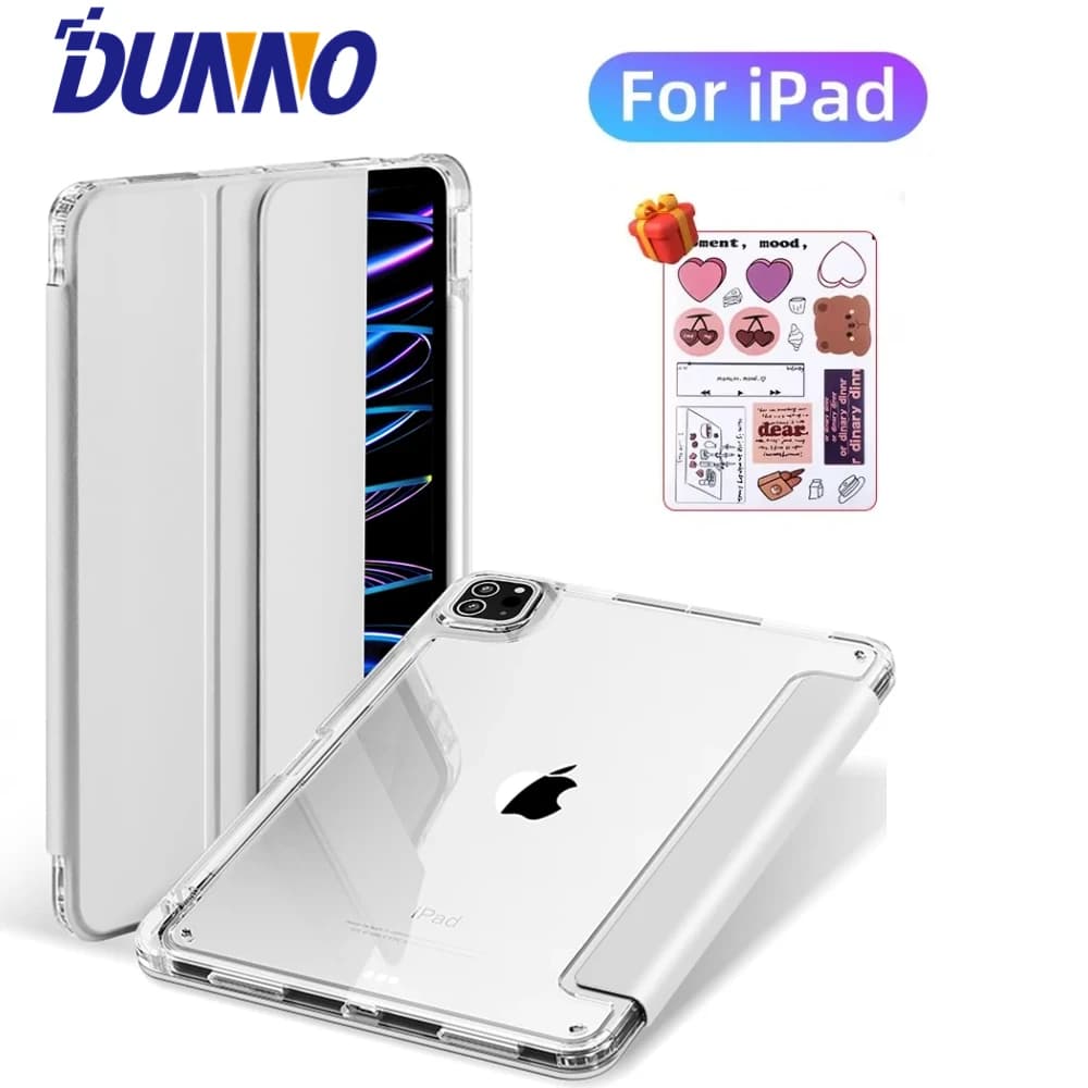 For 2025 iPad Air 11 Case iPad 10th Generation 11th A16 9th Cover Gen iPad Pro11 4 5 10.9in 12.9 M2 M3 M4 Pencil Holder Case