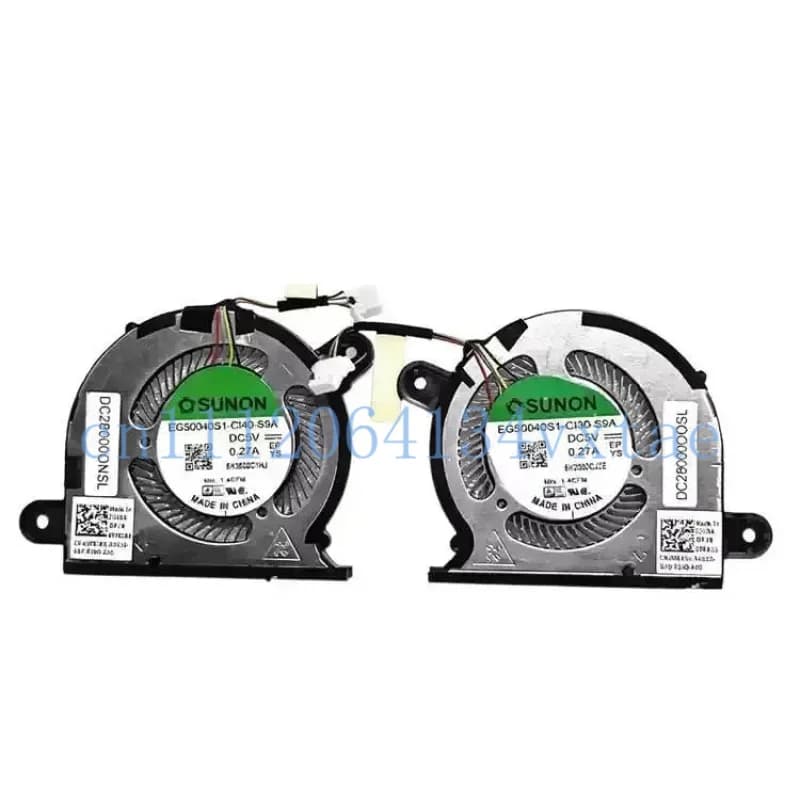 CPU+GPU Fan for Dell XPS 13 9300 9310 2-in-1 Series 0FRK0V 0WX28K P117G DC5V Without Back Plater 0.2