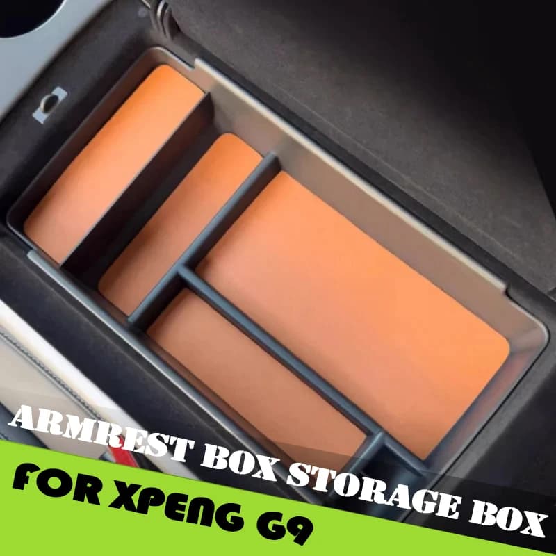 Car Storage Box Fit for Xpeng G9 2022-2025 Armrest Box Storage Box High Quality Car Interior Storage Interior Accessories
