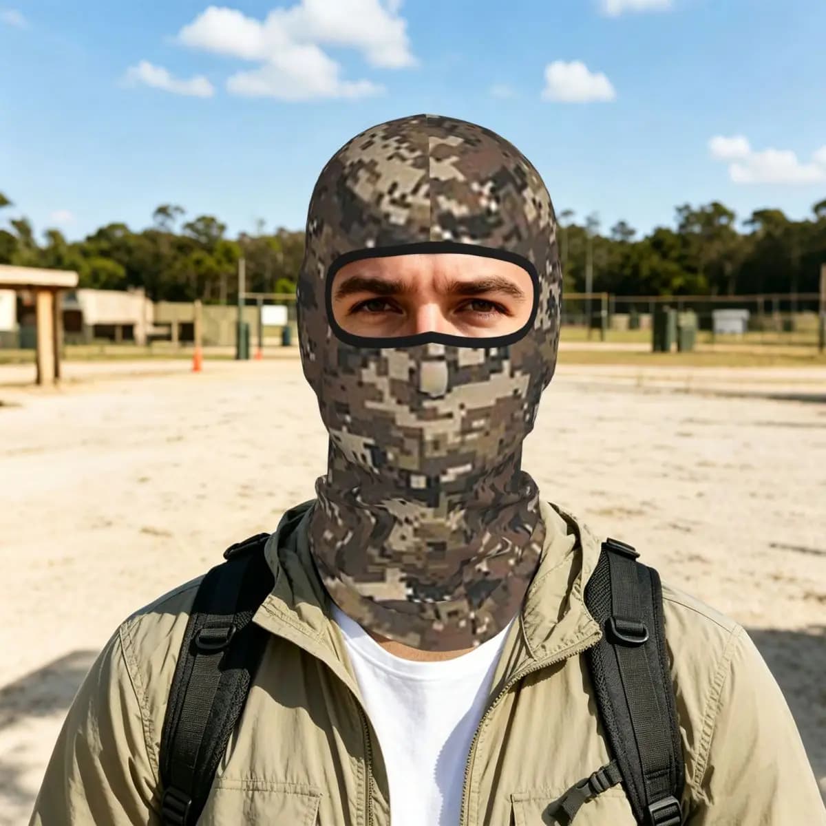 Camo Camouflage Army British DPM Breathable Thin Balaclava Full Face Mask Sun Protection Neck Gaiter For Cycling Fishing Outdoor