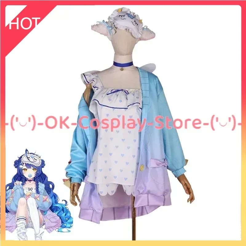 [Su misura] Amamiya Kokoro Costume Cosplay Donna Pigiami carini Abbigliamento anime Uniformi di carnevale di Halloween Vtuber Abito cosplay
