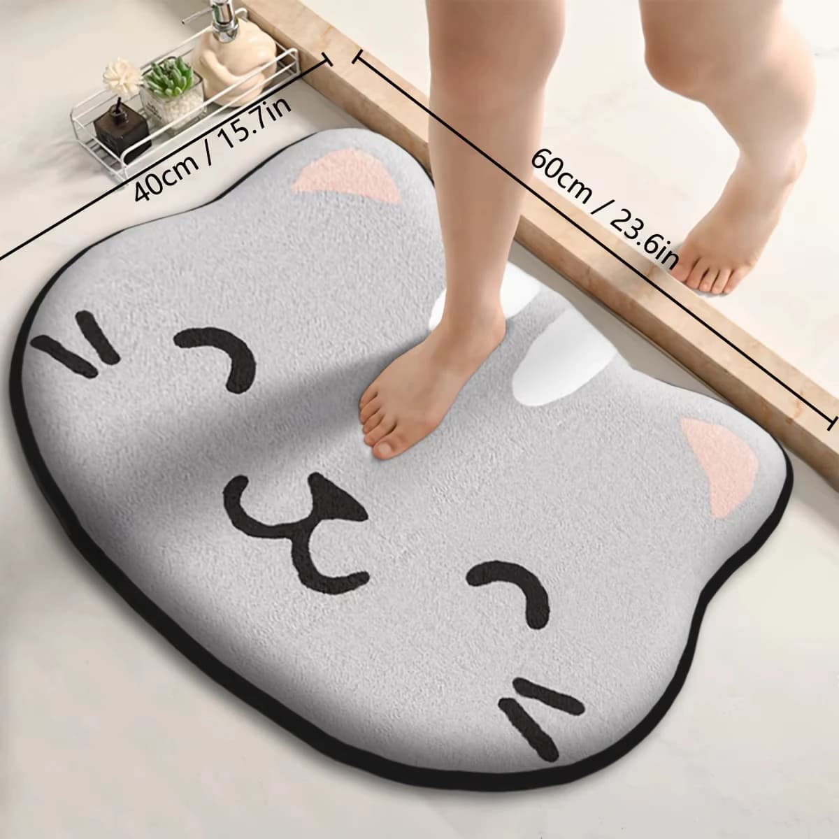 Vikama Flannel Cute Rug, Suitable For Bathroom Floor Mats, Bathrooms, Laundry Rooms And Home Decoration Carpets.