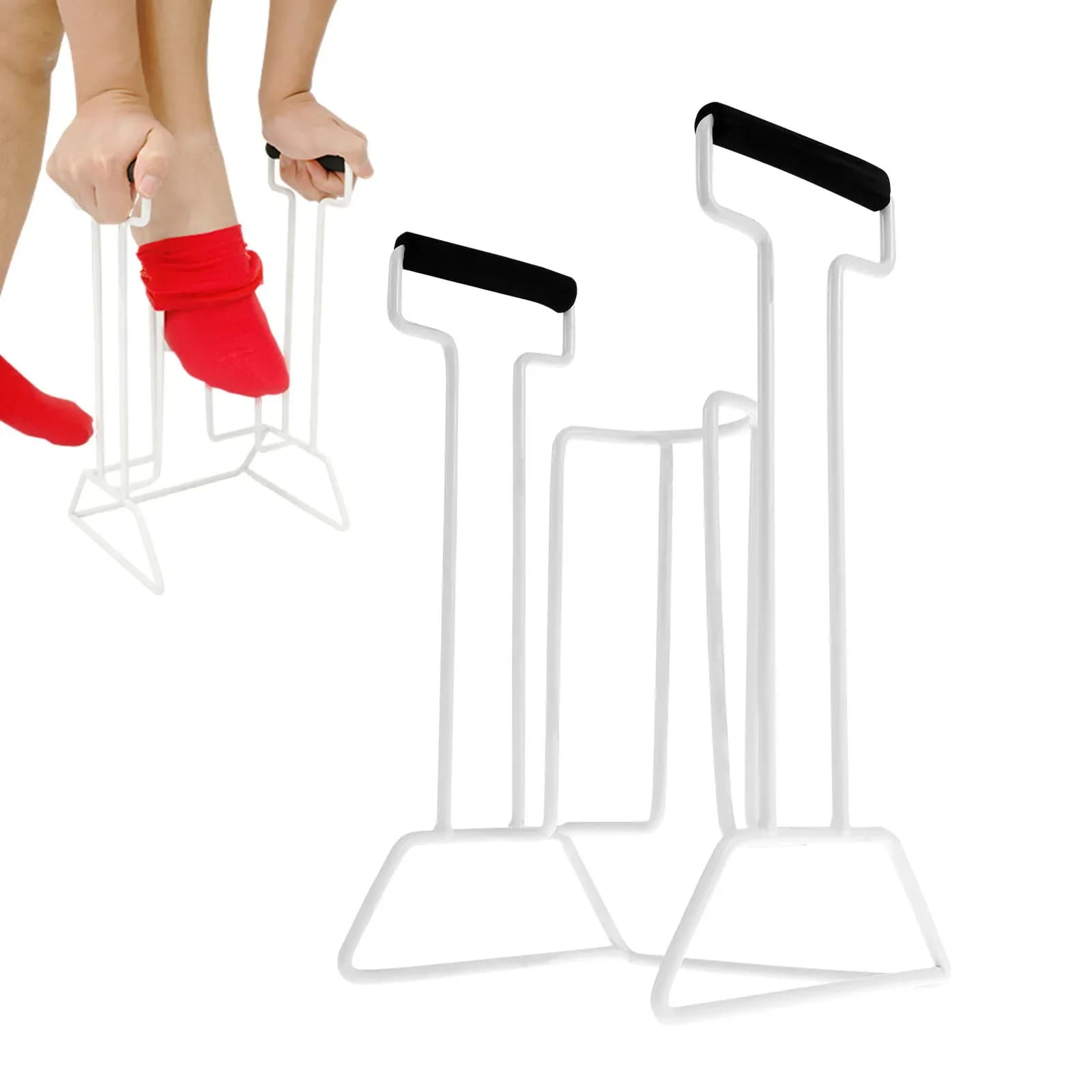 Help tool for stock support Putting on compression Help for big socks Easy to use Help to donate Great support for stocks for older men/women