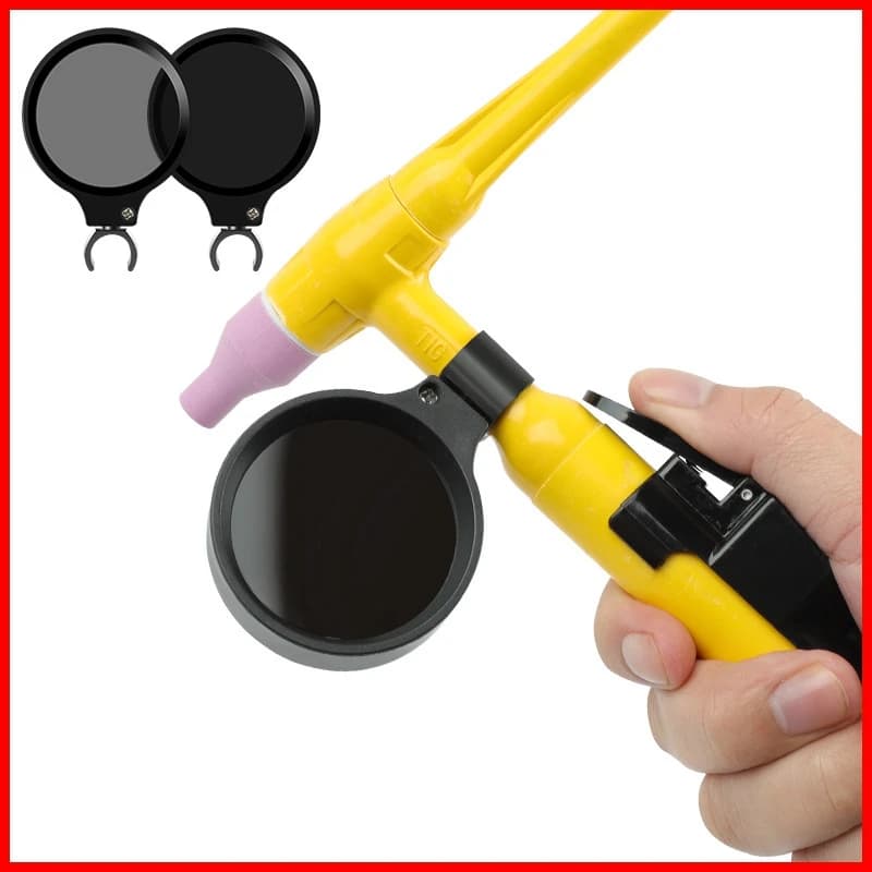 Specchio ombreggiante TIG ad arco per torcia di saldatura Copertura ombreggiante con fibbia automatica in plastica realizzata per occhiali per torcia di saldatura Tig 150A/WP18/WP26