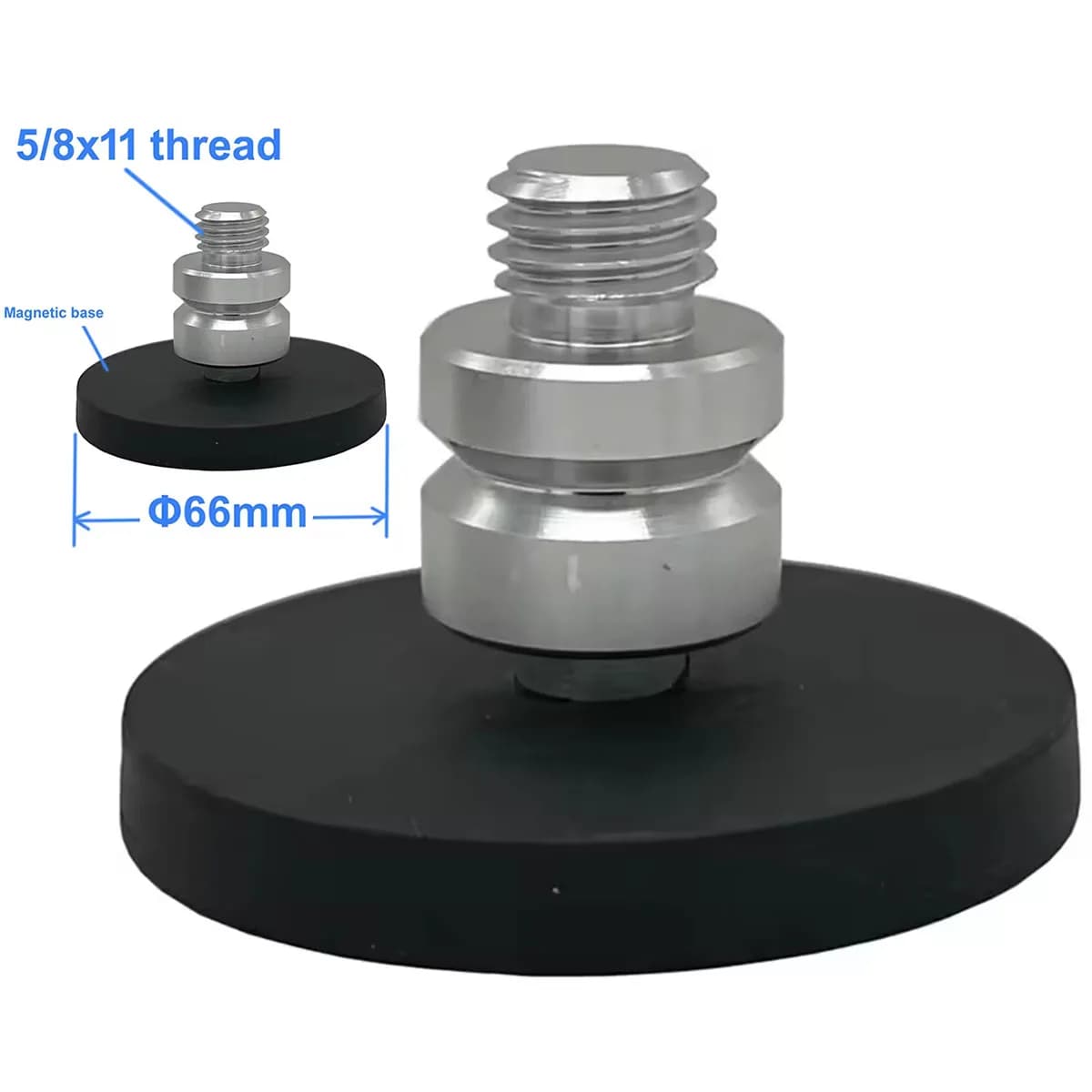 Base magnetica con filettatura 5/8x11, per stazione totale mini prisma, GPS