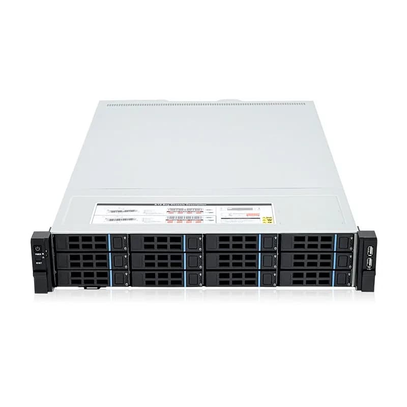 2U Rackmount 8 12 Bay Hot Swap NAS Chassis IPFS Private Cloud Enterprise Multi HDD Storage Case Empty