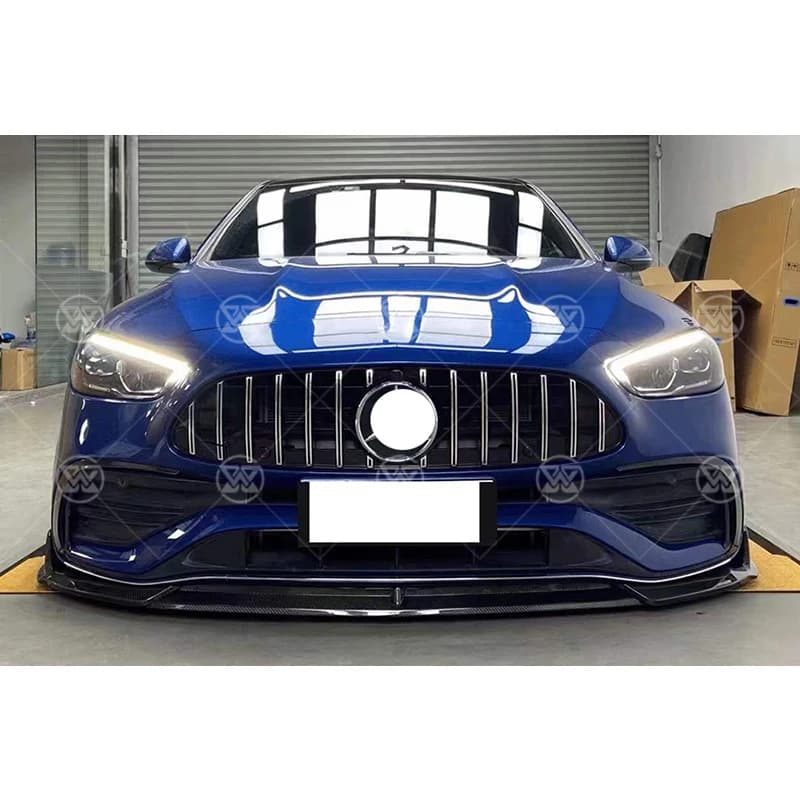 Splitter Carbon Fiber Front for Mercedes Benz Class C206 C63 C200 C220 C260L, Spoiler Front and Diffuser