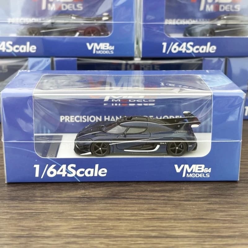 Scale Model 1/64 VMB ONE1 Carbon Blue Collection, Ready for Delivery