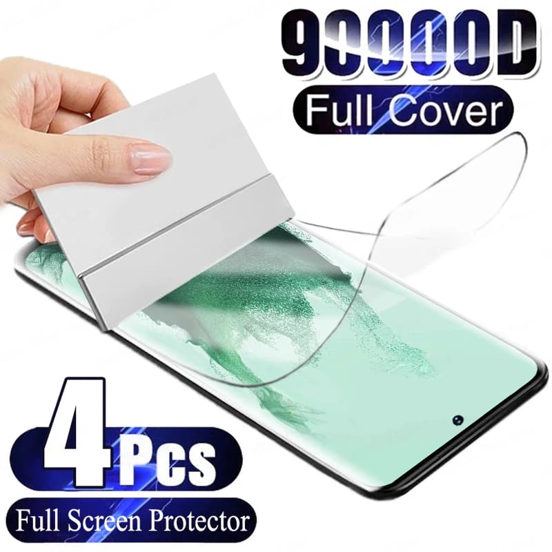 4 pezzi protezione schermo pellicola idrogel per Samsung Galaxy S25 S24 S21 S22 S23 Ultra Plus per Samsung Galaxy S23 S21 S24 FE pellicola