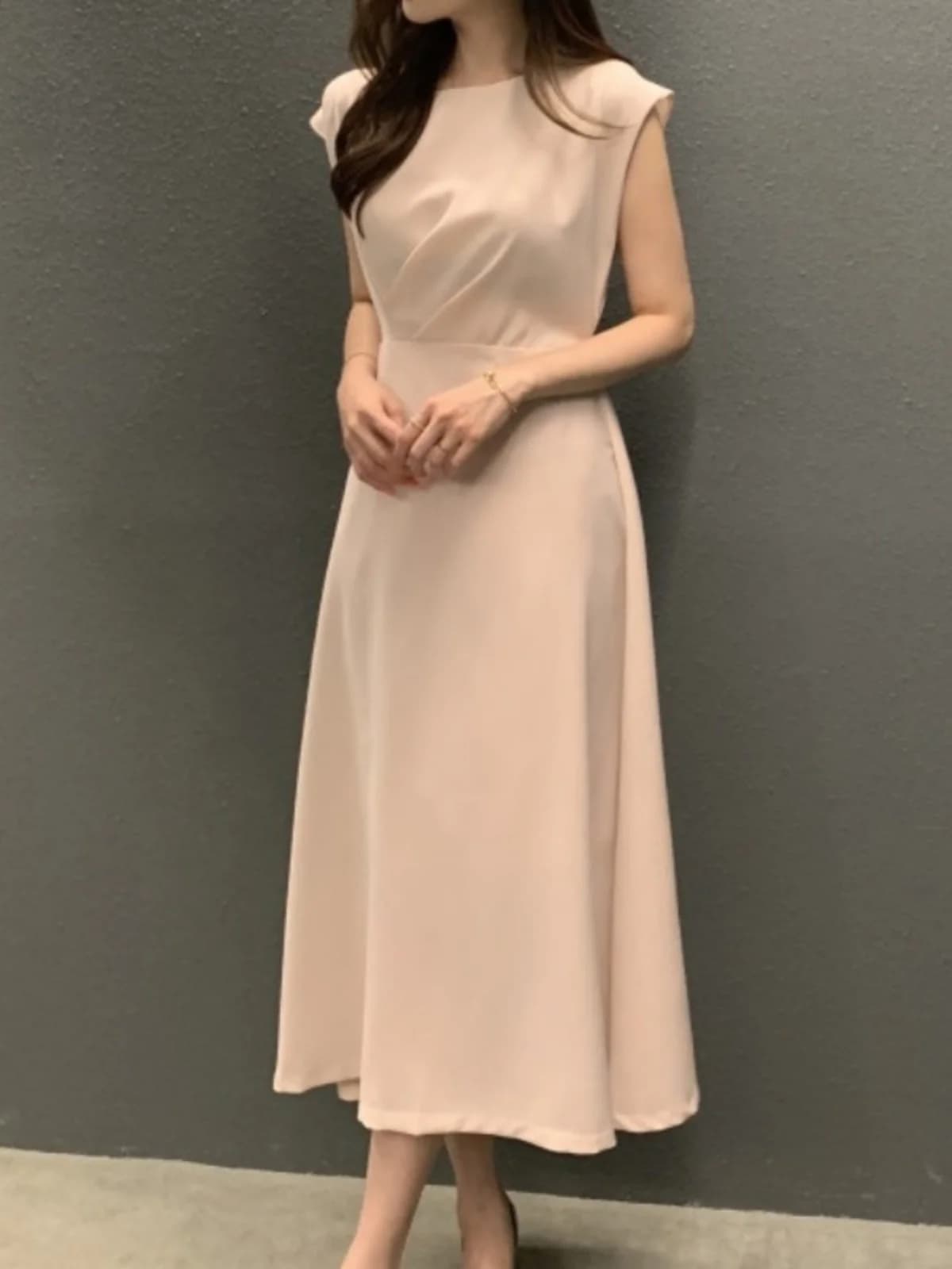 Elegante Abito Estivo a Trapezio Senza Maniche con Gilet, Chic con Vita Arricciata, Scollo Rotondo, Stile da Lavoro, Adatto a Varie Occasioni