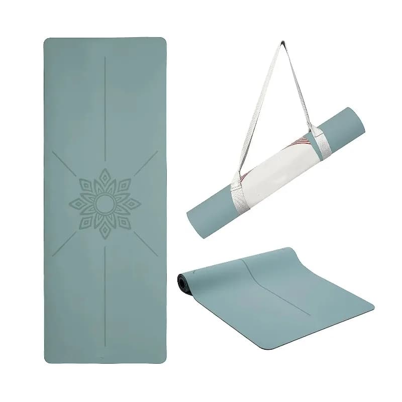 YTYIN Stampato personalizzato Durevole Spessore Sport Esercizio Fitness Donna Uomo Gomma naturale antiscivolo Pu per tappetini da yoga