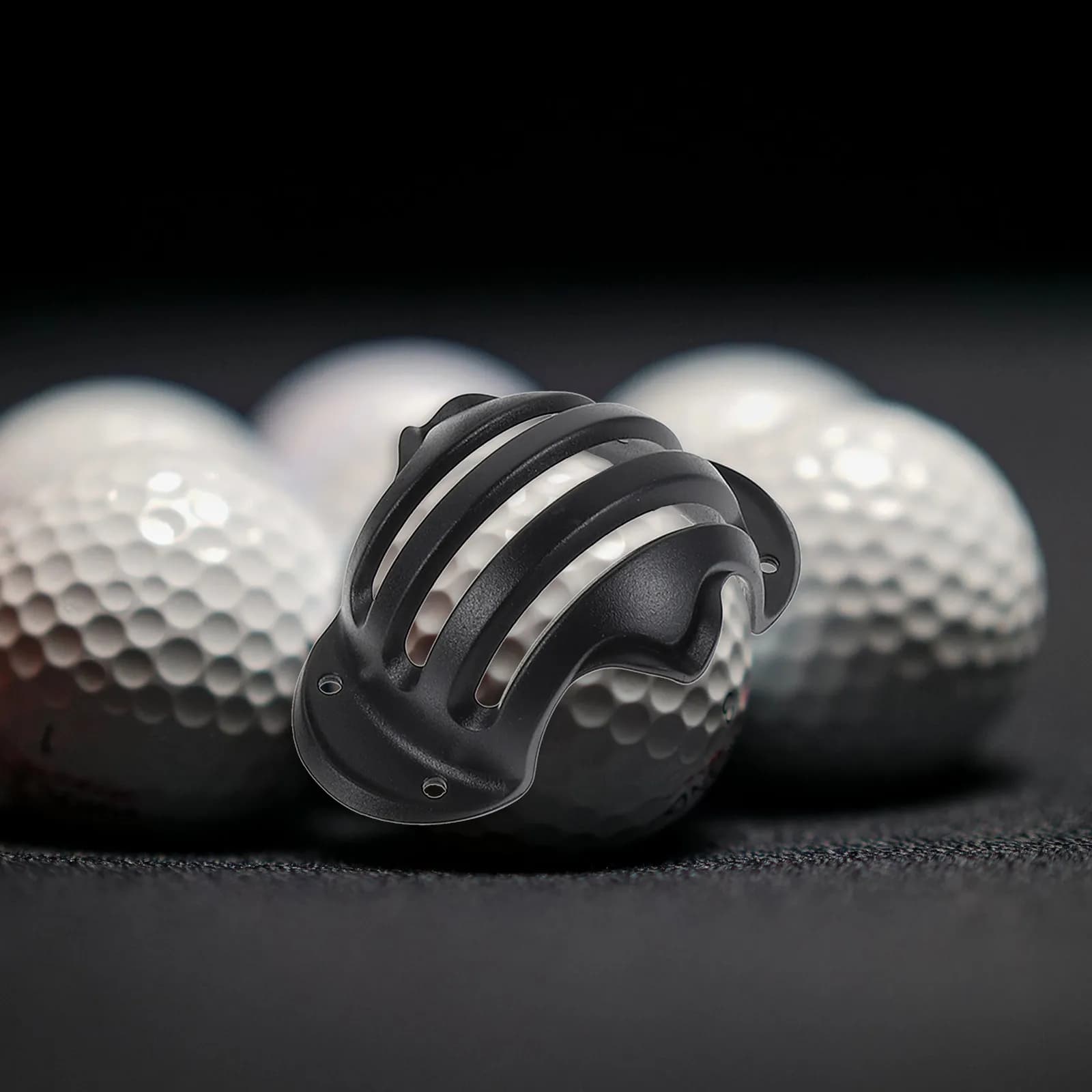 Set di 1 kit per la marcatura di palline da golf, piccolo, leggero, con design traslucido, strumento per disegnare e allineare con morsetto.