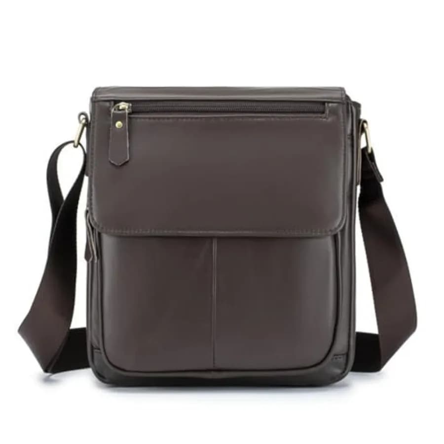 Borsa a Tracolla in Vera Pelle per Uomo, Borsello da Viaggio, Borsa da Lavoro, Borsa a Mano per Affari