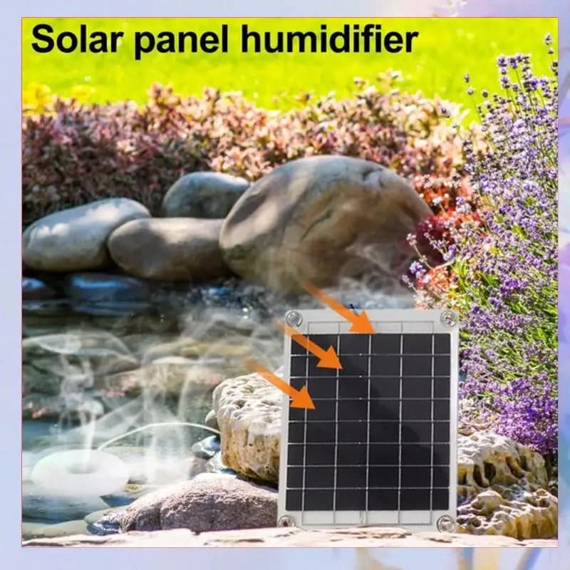 Umidificatore a pannello solare Atomizzatore USB portatile su un lato da 10 W Pompa acqua idratante a risparmio energetico Forniture da giardinaggio-[A04I]