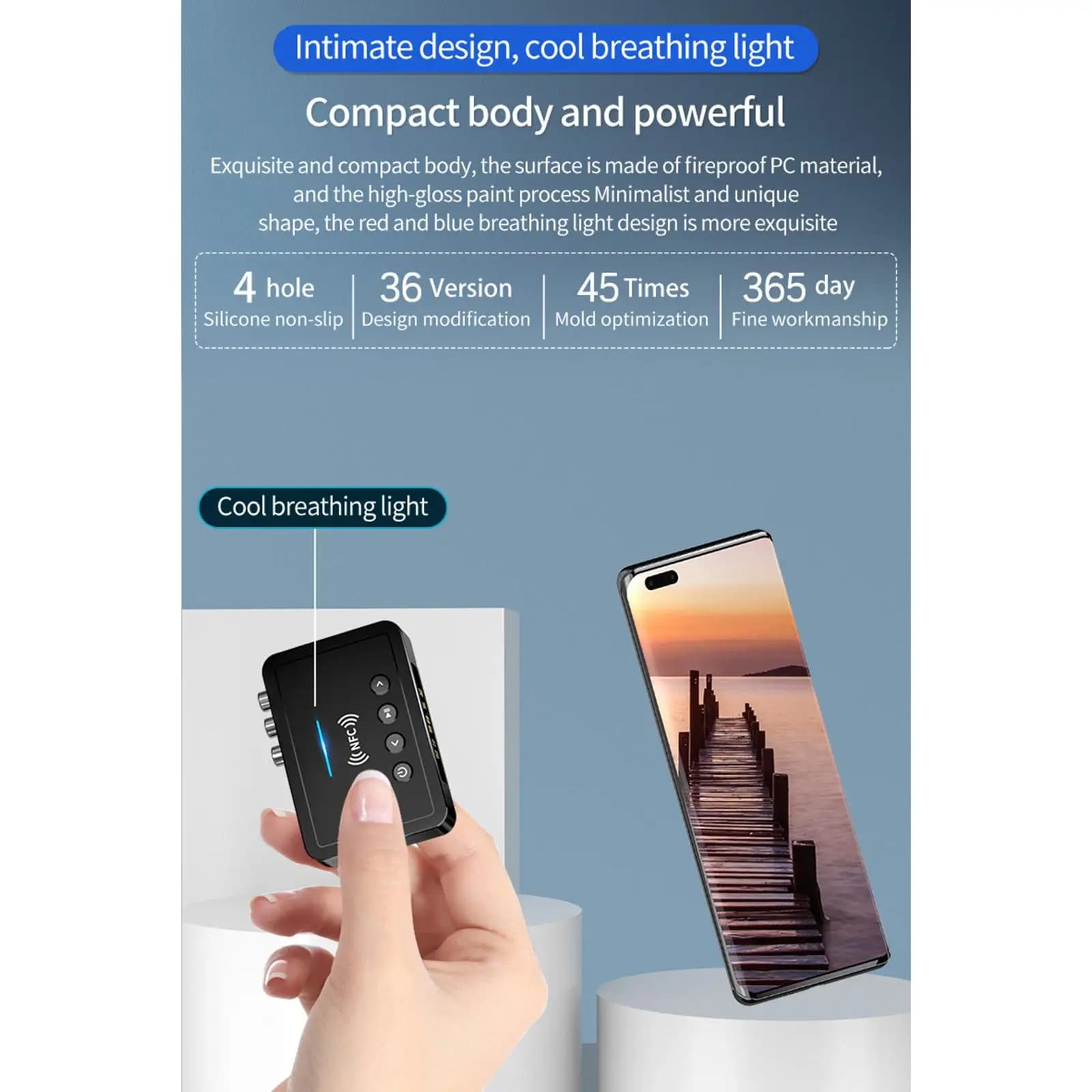 Adattatore audio per adattatore di sistema con smartphone e adattatore per altoparlanti