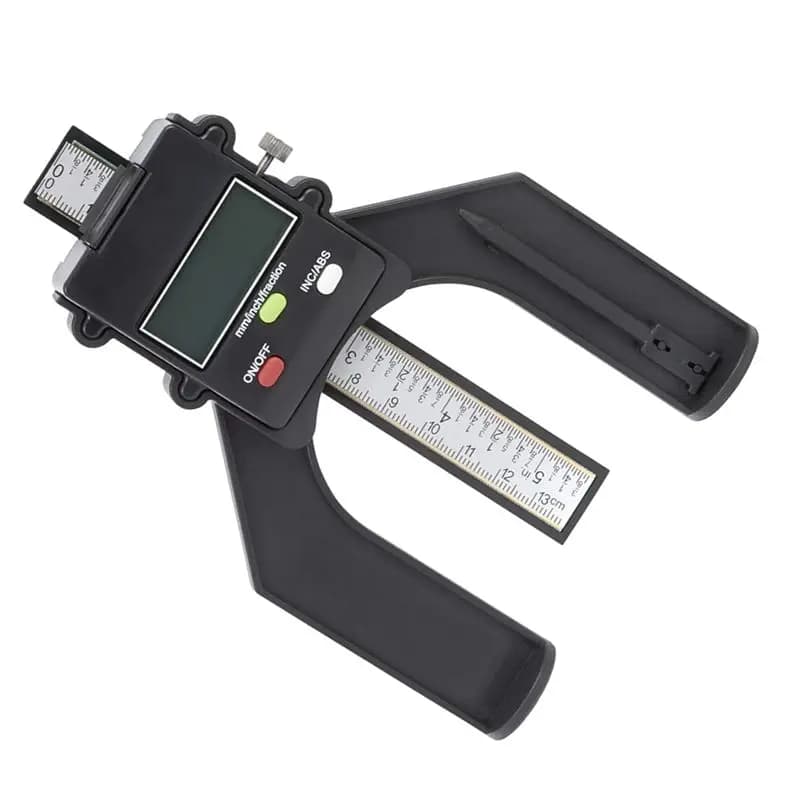 AT51-WR25 Mini Calibro Digitale per Falegnameria con Display da 3 Pollici, Visualizzazione in Pollici con Frazioni o Millimetri, Base Magnetica