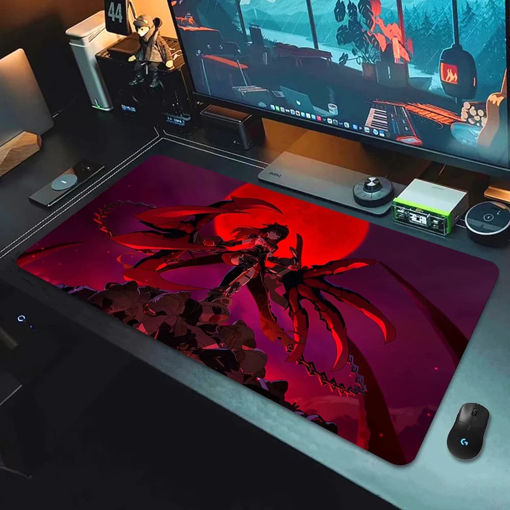 Honkai Impact 3rd Big Mousepad Pc Large Gaming tappetino per Mouse antiscivolo LockEdge addensato tastiera del Computer protezione da tavolo tappetino da scrivania
