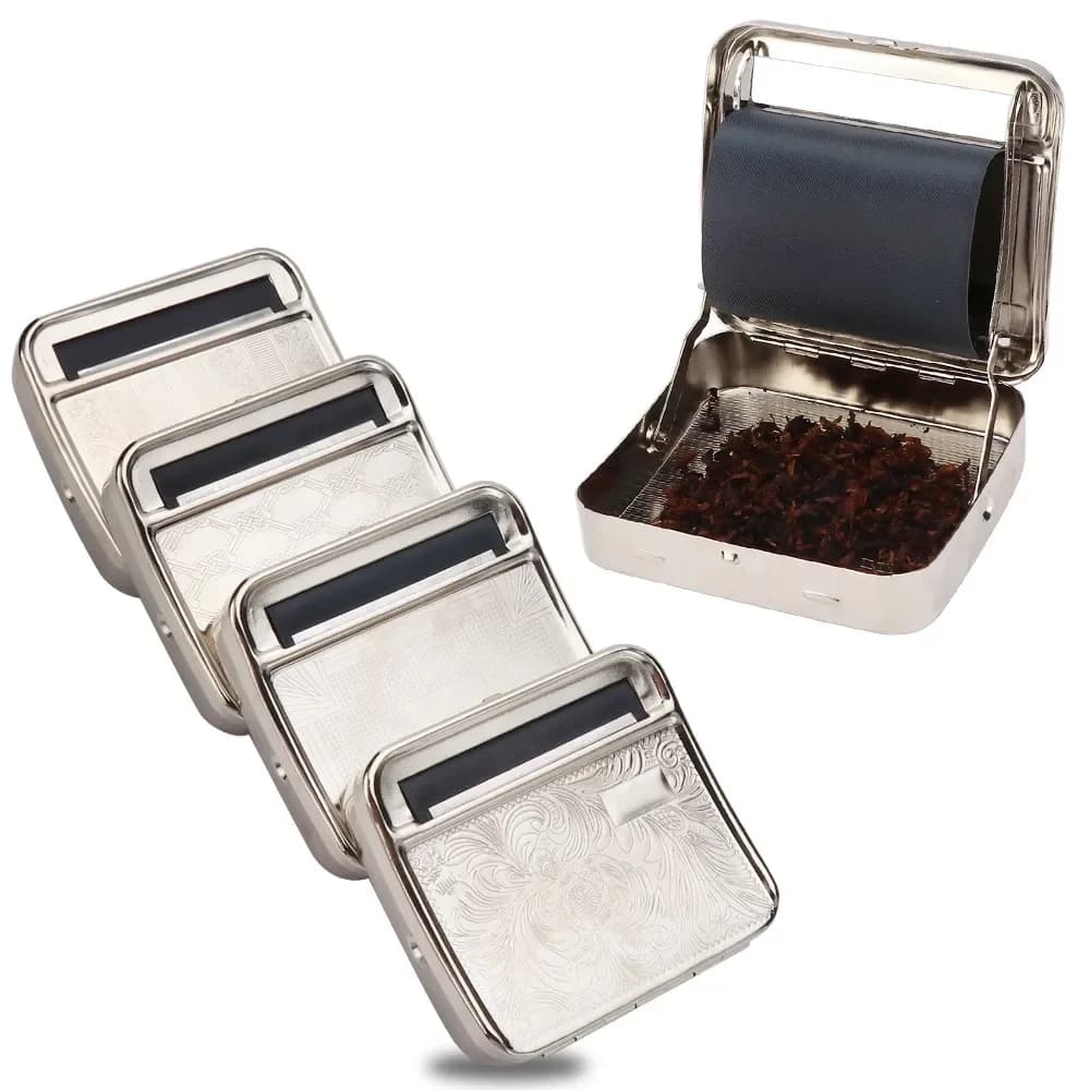 70/78/110 MILLIMETRI Portatili Macchine In Metallo Rullo di Tabacco Portasigarette Manuale Rolling Box di Stoccaggio Cigarette Maker Accessori Per Fumatori