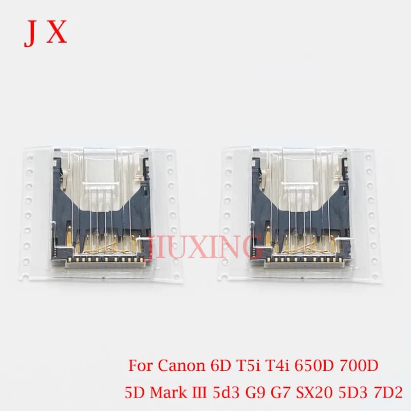 NUOVO Slot per lettore di schede di memoria SD per Canon 6D 5DM3 5D3 5DS 7D2 7DM2 G9 G7 SX20 650D EOS Rebel T4i Kiss X6i 700D Kiss X7i Rebel T5i