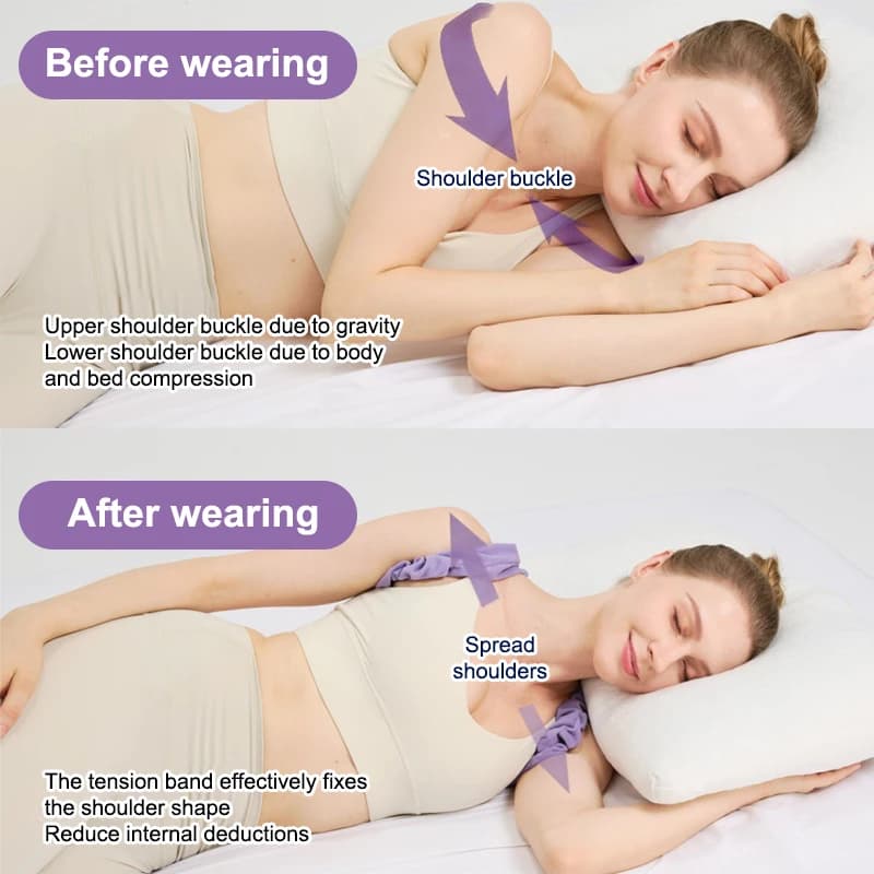 Nuovo Supporto Lombare con Cinghia di Fissaggio Clavicolare, Fascia Correttiva per Schiena, Cinghia per Fissaggio Fratture della Scapola e della Clavicola