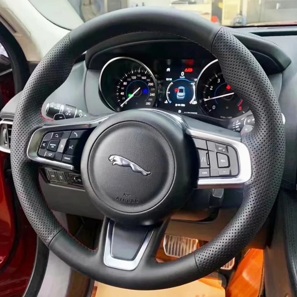 Custom, soft and comfortable car cover, 100% suitable for Jaguar XFL XE XJL F-PACE XKR, car products, steering wheel cover