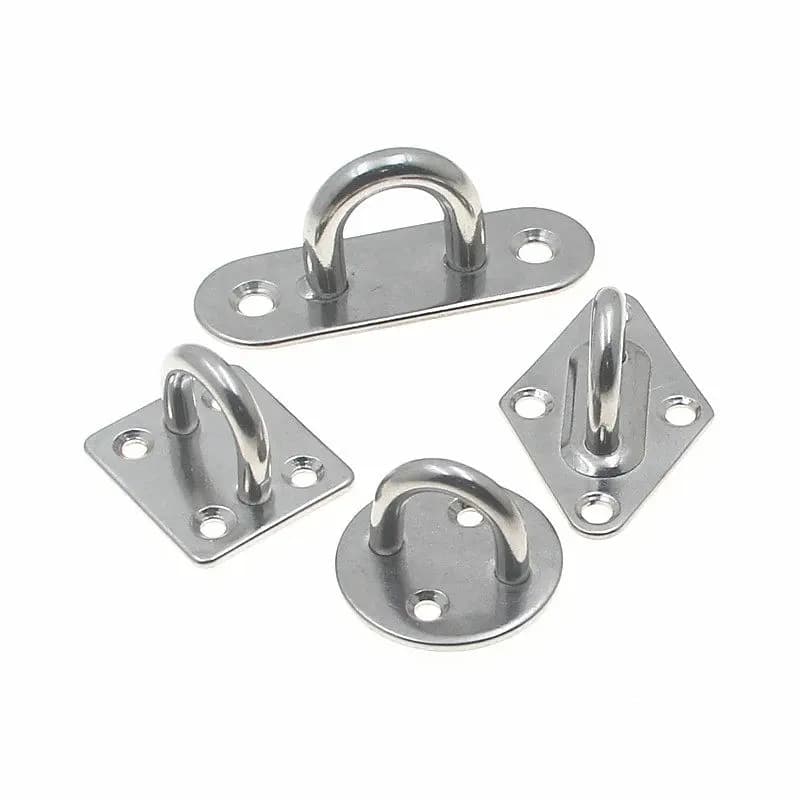 Gancio a U in acciaio inossidabile per carichi pesanti, gancio per ventilatore da soffitto, gancio fisso per sacchi di sabbia, anello in ferro per lampada a sospensione, anello di sollevamento marino
