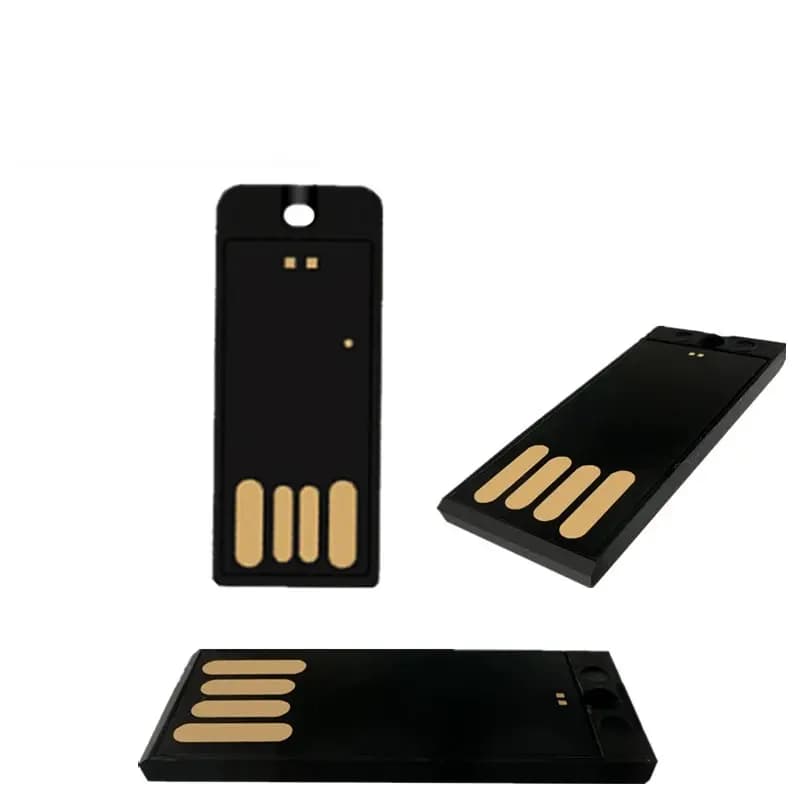 Pen Drive 128gb nero versione Ultra sottile chiavetta USB ad alta capacità 64g leggera e impermeabile con forte stabilità